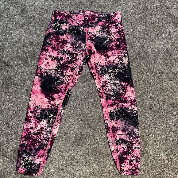 CALVIN KLEIN PERFORMANCE Quick dry Printed High-Waist 7/8 Length Leggings Size L - Picture 2 of 12